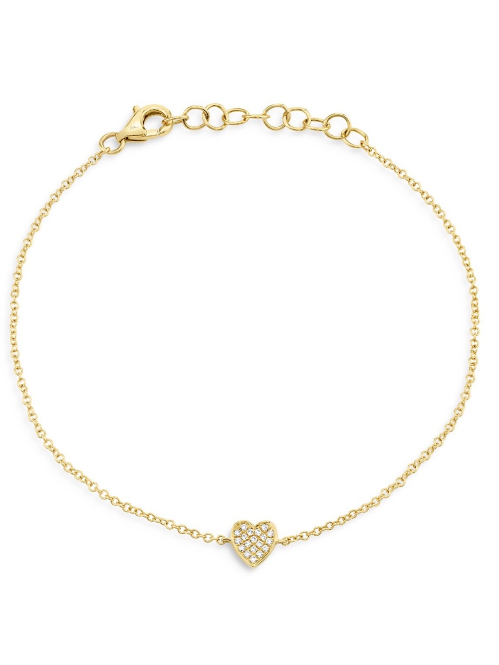 Bloomingdale’s Moon & Meadow 14k diamond heart bracelet